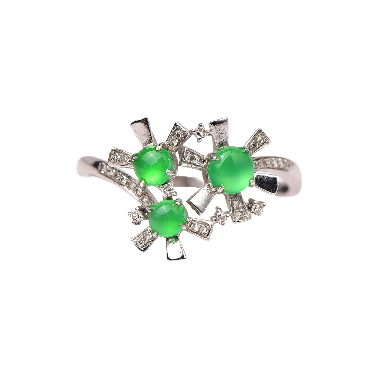 Xiangyan Ice Type Jadeite Rings Women's