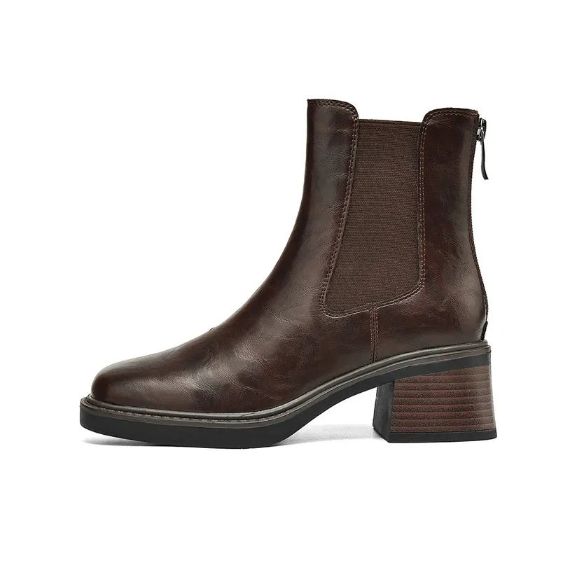 JOSINY Короткий Челси 5,5 см Женский Красный Коричневый