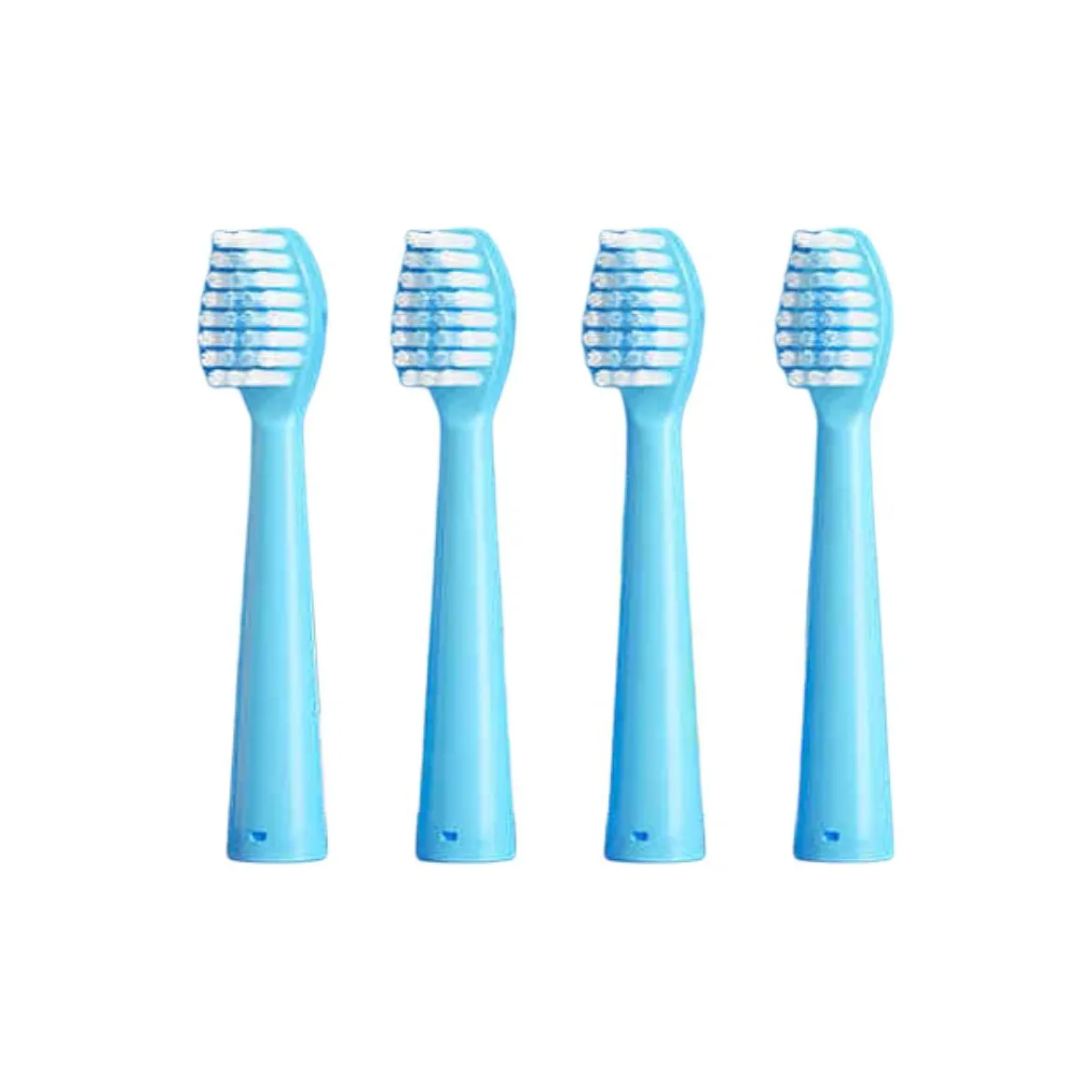 AUX A19 Toothbrush Heads Round Brush Curved Fit