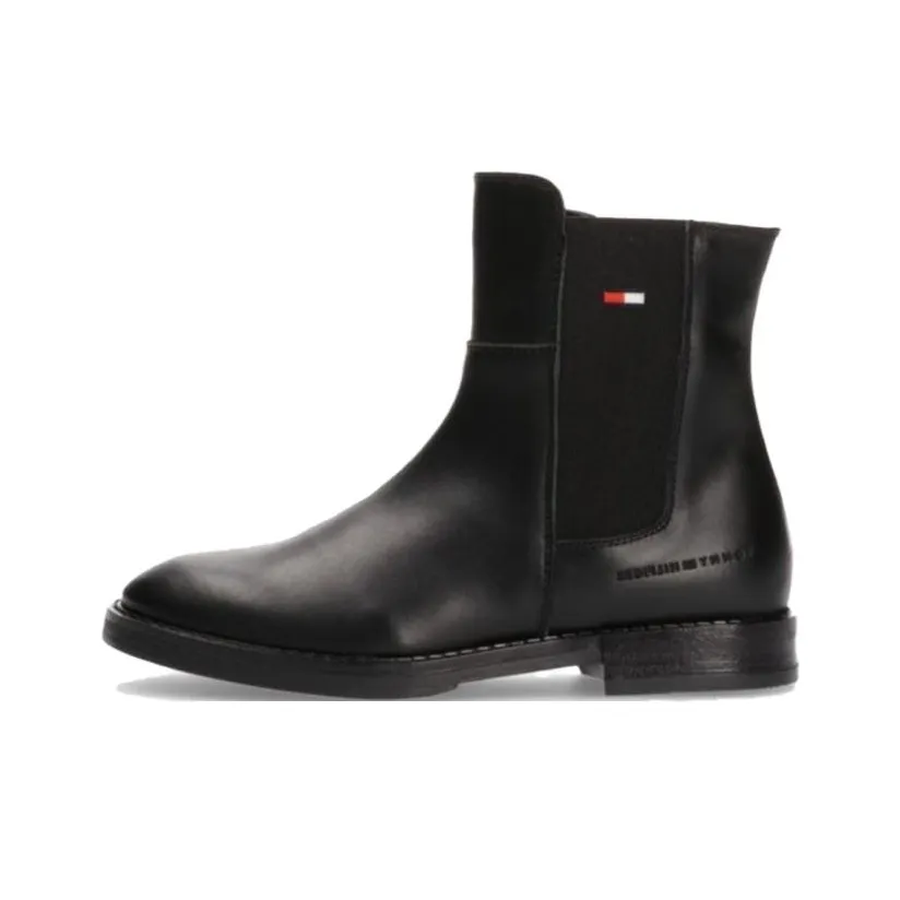 Tommy Hilfiger Short Chelsea Boots Women's Black