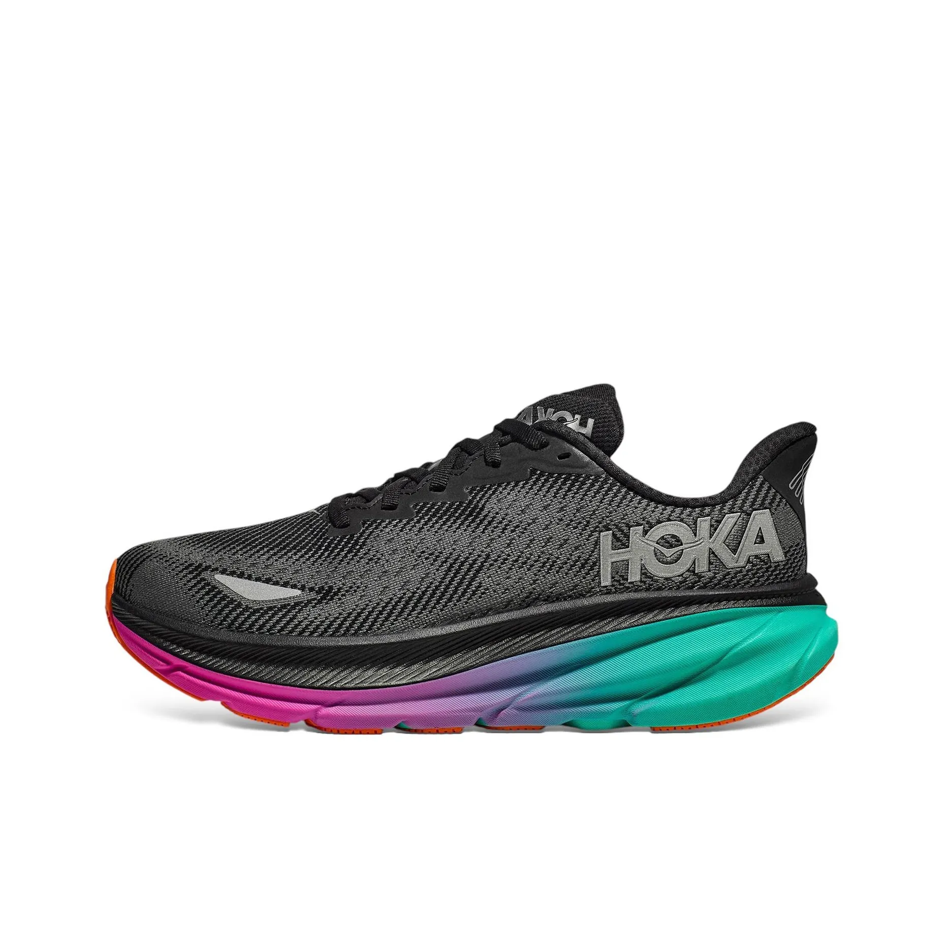 HOKA ONE ONE Clifton 9 Wear resistant And Lightweight Low Top Running Shoes Women's Black