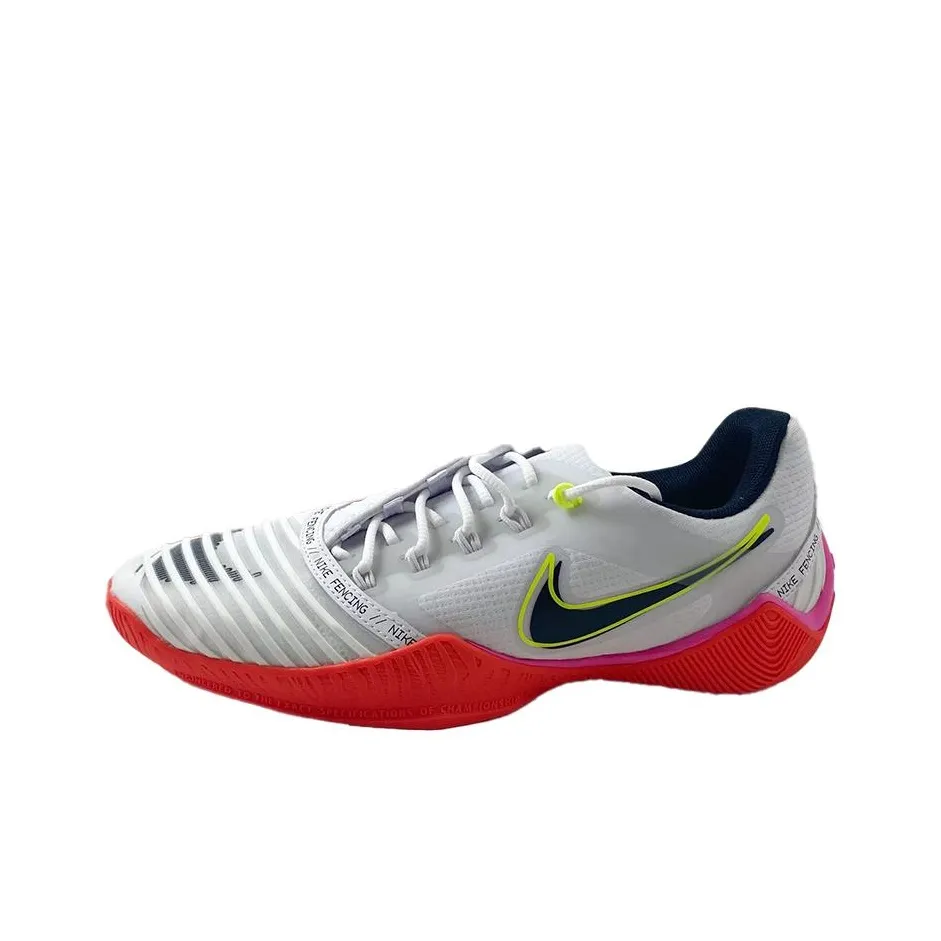Nike Slip-resistant Abrasion-resistant Low-top Training Shoes Men's White Red Найк Slip-resistant Abrasion-resistant Низкие кроссовки для тренировок Мужские Белый Красный