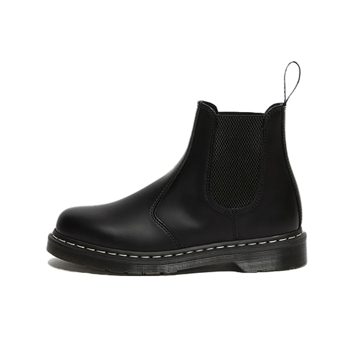 Dr.Martens 2976 White Stitch Leather Chelsea Boots 'Black'