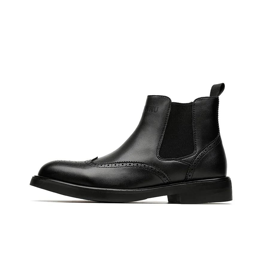 Dunnu Short Chelsea Boots Men's Black