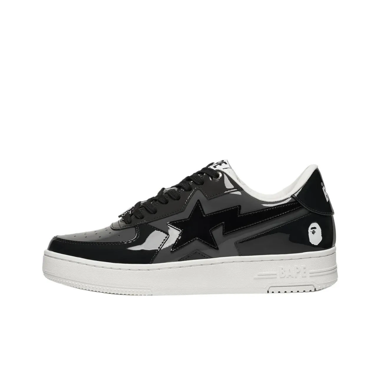 A BATHING APE BAPE STA Низкие Кроссовки для скейтбординга Унисекс Черные