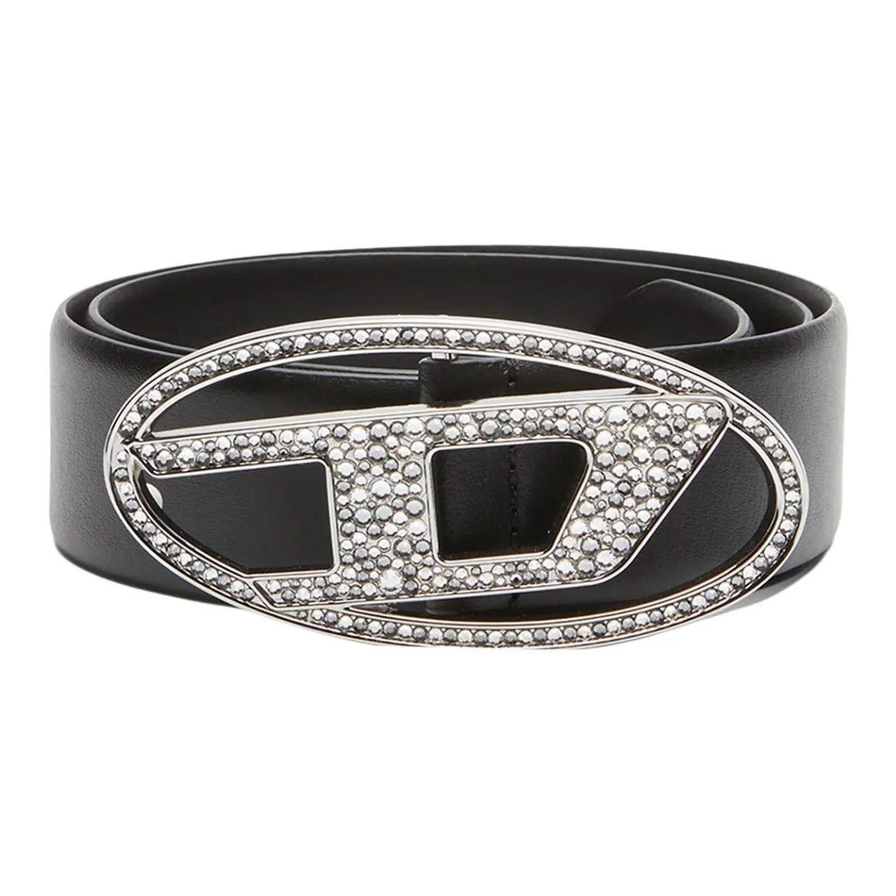 DIESEL Кожаные ремни Женские Черный Ширина 4CM