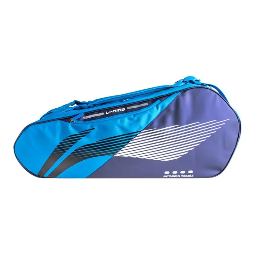 LINING Сумки для бадминтонных ракеток 6 шт Сумка через плечо Синяя Унисекс