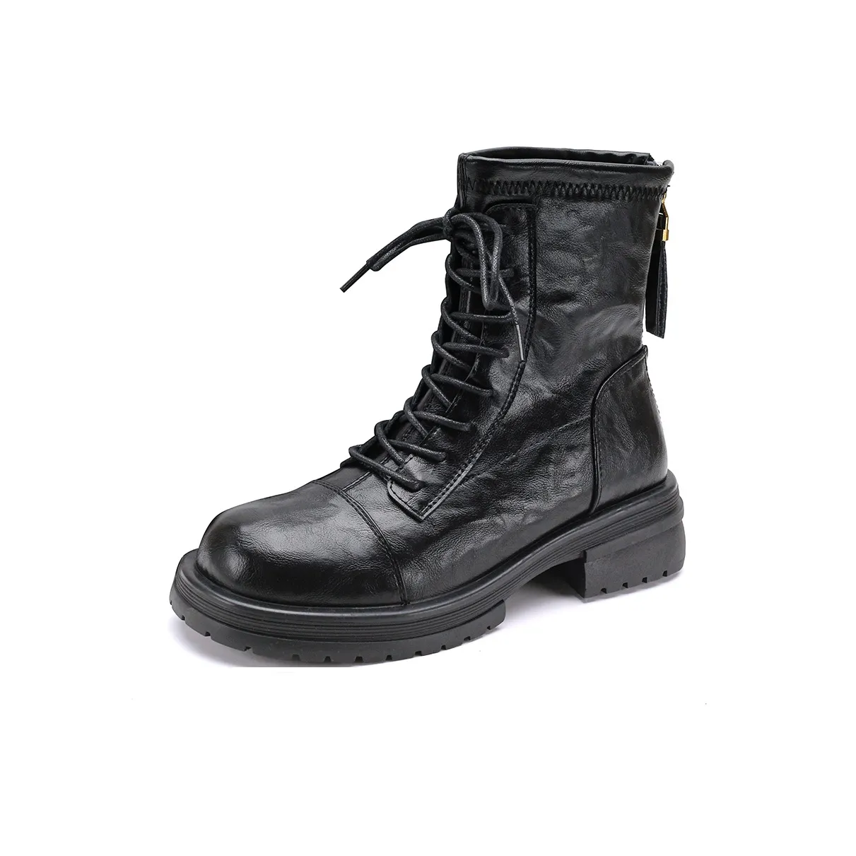 FOXER Ankle Boots Medium Heel Women's Black