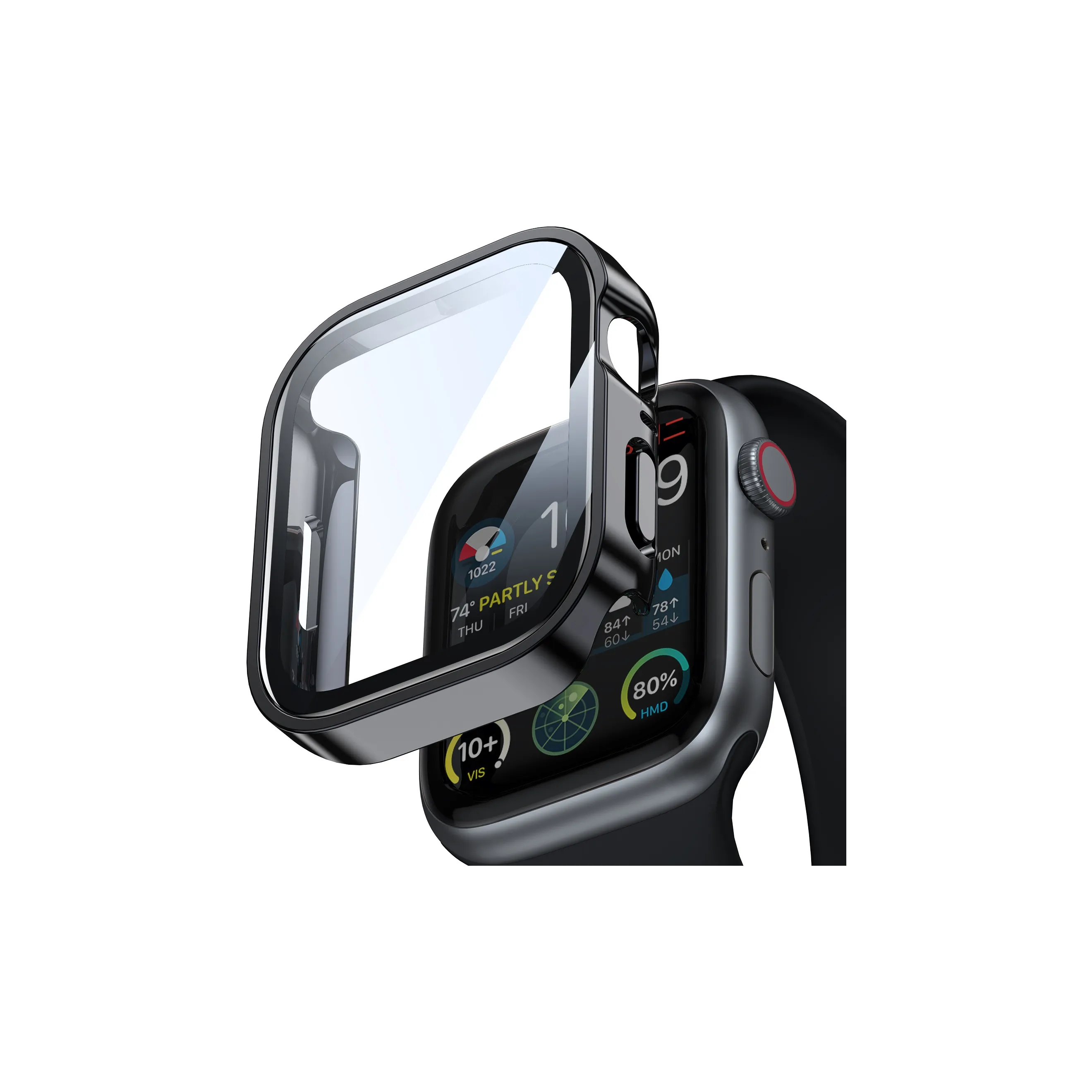 MSSM Защитный чехол Apple пластик PC корпус для Apple Watch iWatch S10 S9 8 7 6 5 4 Generation SE Ultra