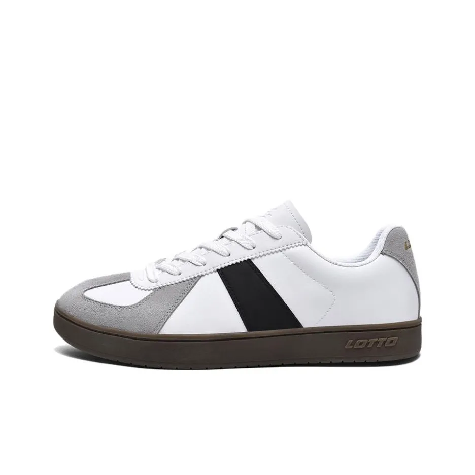 LOTTO Wear resistant And Lightweight Low Top Skateboard Shoes Unisex White