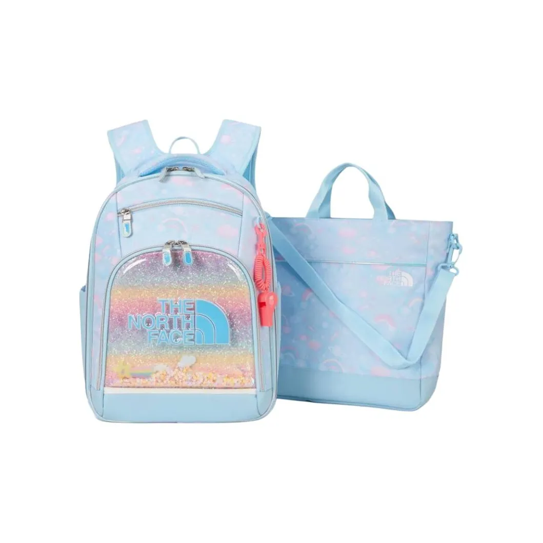 THE NORTH FACE Polyester Backpack With Handbag, Combo Set Kids' Light Blue