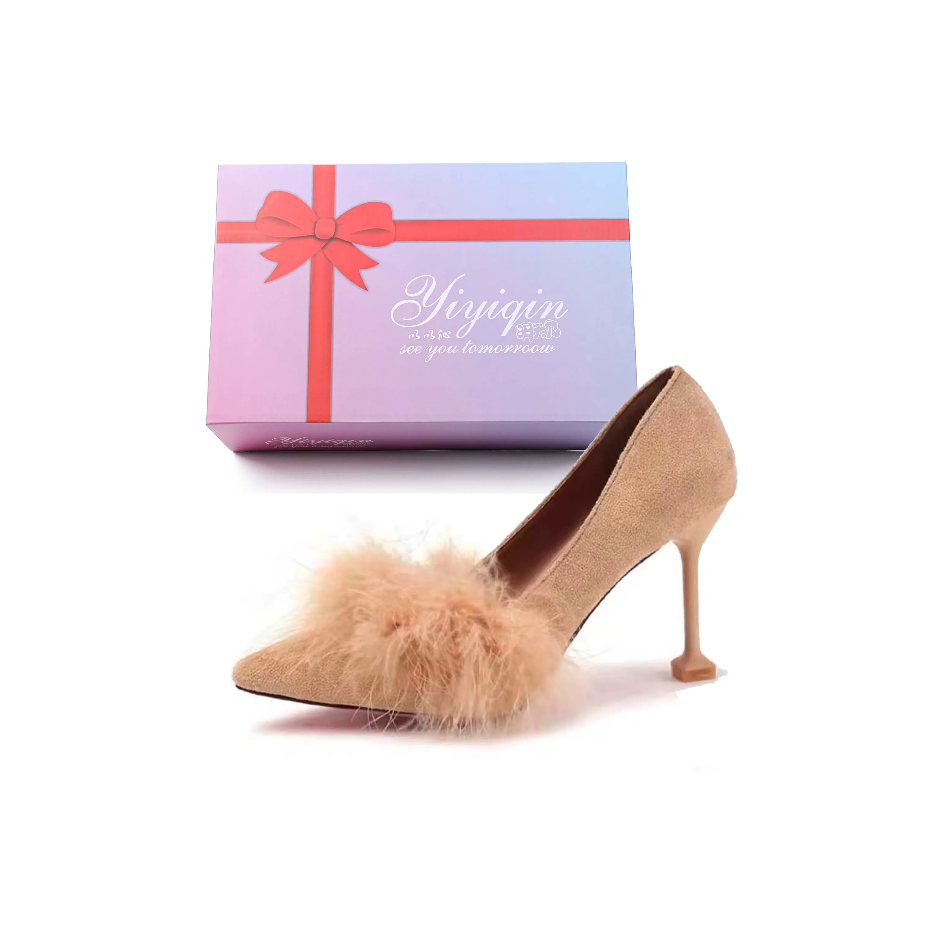 Take the Qin Узкий каблук Высокие каблуки 9 см 7 см Женские