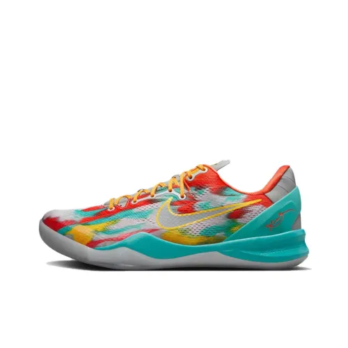 NIKE Kobe 8 Баскетбольные кроссовки Низкие Синий Красный Апельсин Мужские