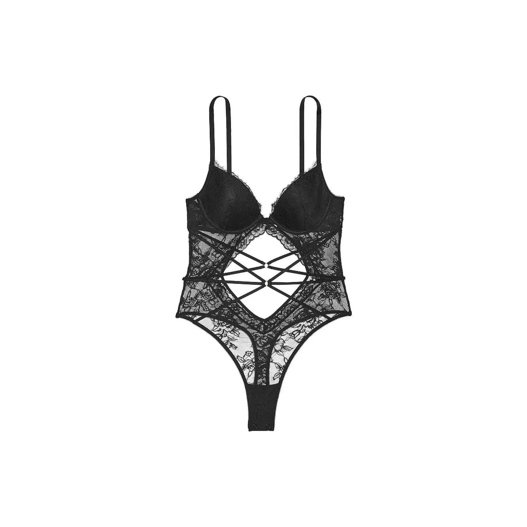 Victoria's Secret 24 Big Show Collection VERY SEXY Jumpsuit Women's Black
