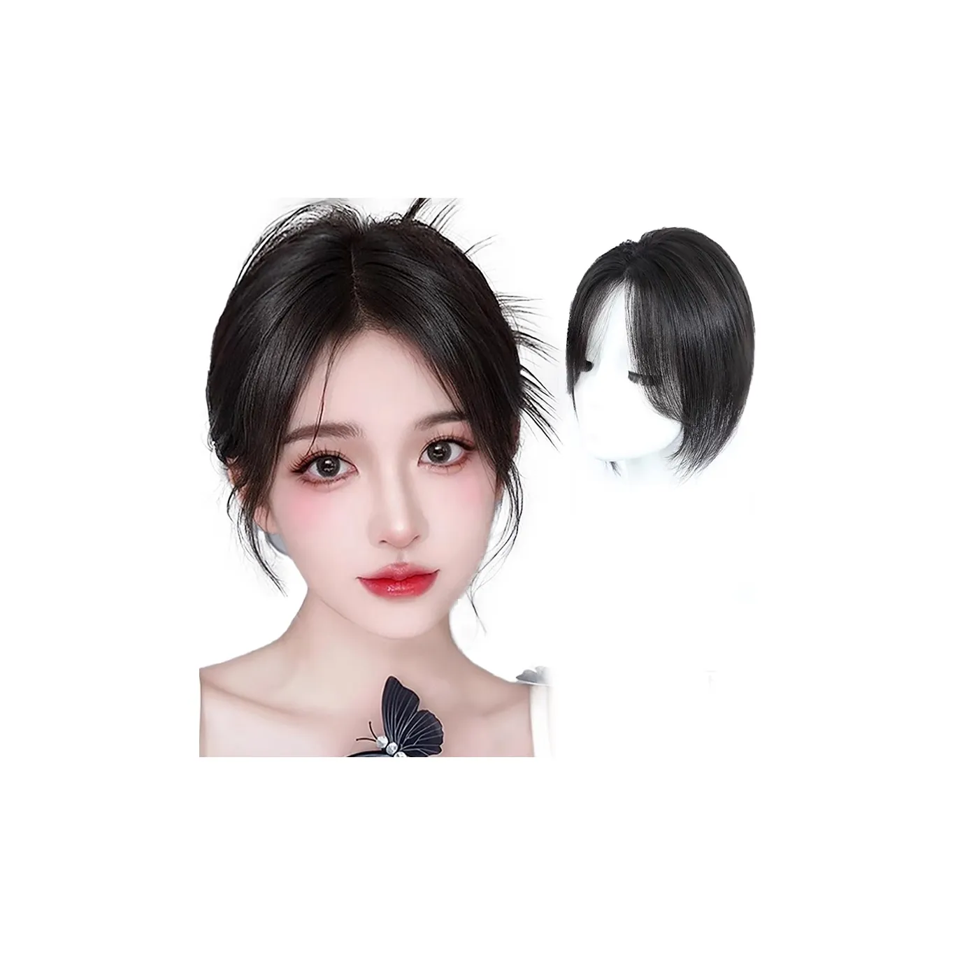 MUYAN Фигурка OF Eight Bangs Женская Перука Натуральный Мокко Короткие Прямые Волосы