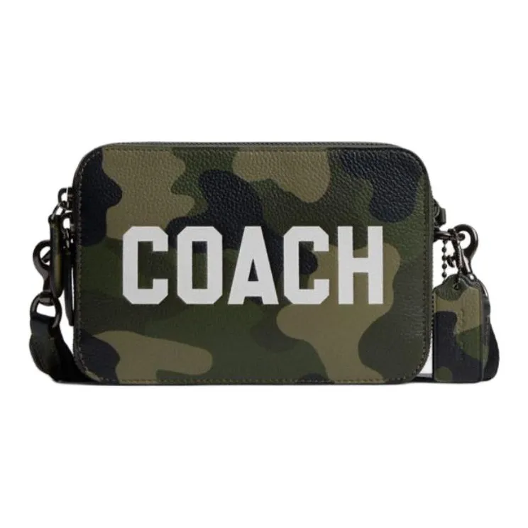 COACH Charter Кожа Сумка через плечо Маленькая Мужская Камуфляж
