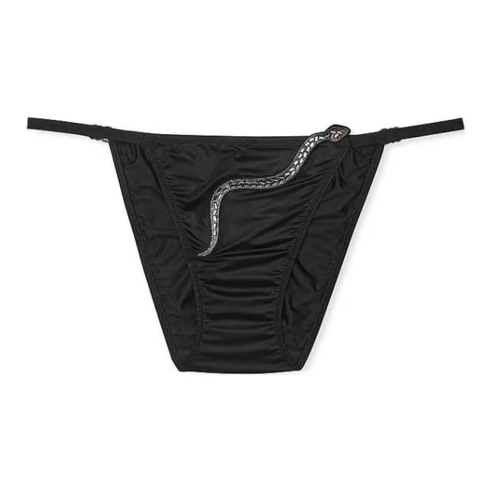 Victoria's Secret Snake Year Limited Collection New Year Of The Snake Limited VERY SEXY Underpants Women's 1 Pack Black