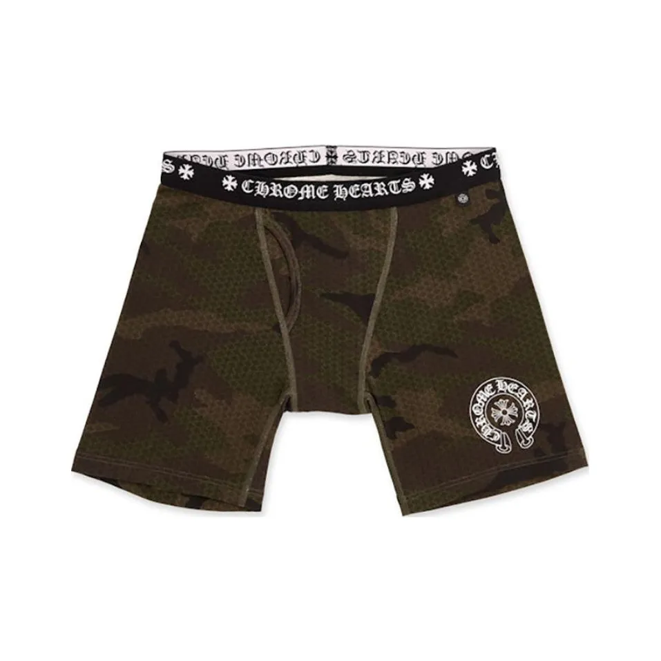 Chrome Hearts Boxers Мужской 1 Пачка Армейский Зеленый