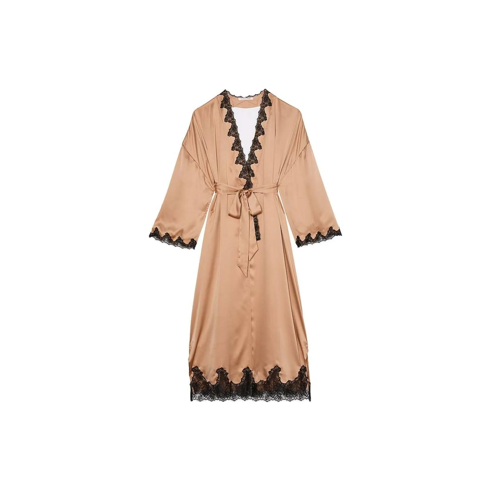 Victoria's Secret 24 Big Show Collection SEXY KI Pajama Robe Women's Champagne Gold