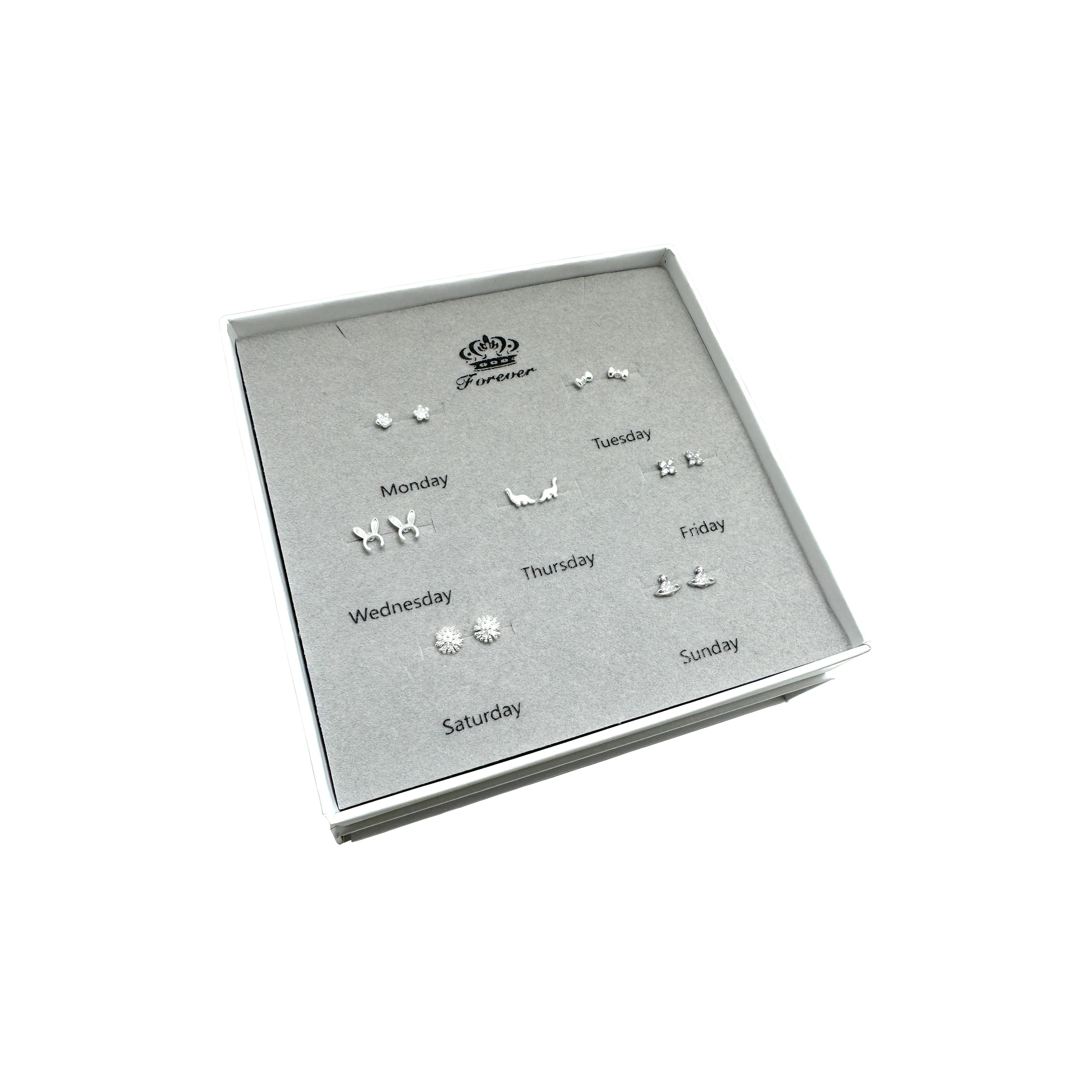 ERXI Сплав 925 пробы стерлинговое серебро серьги-гвоздики женские