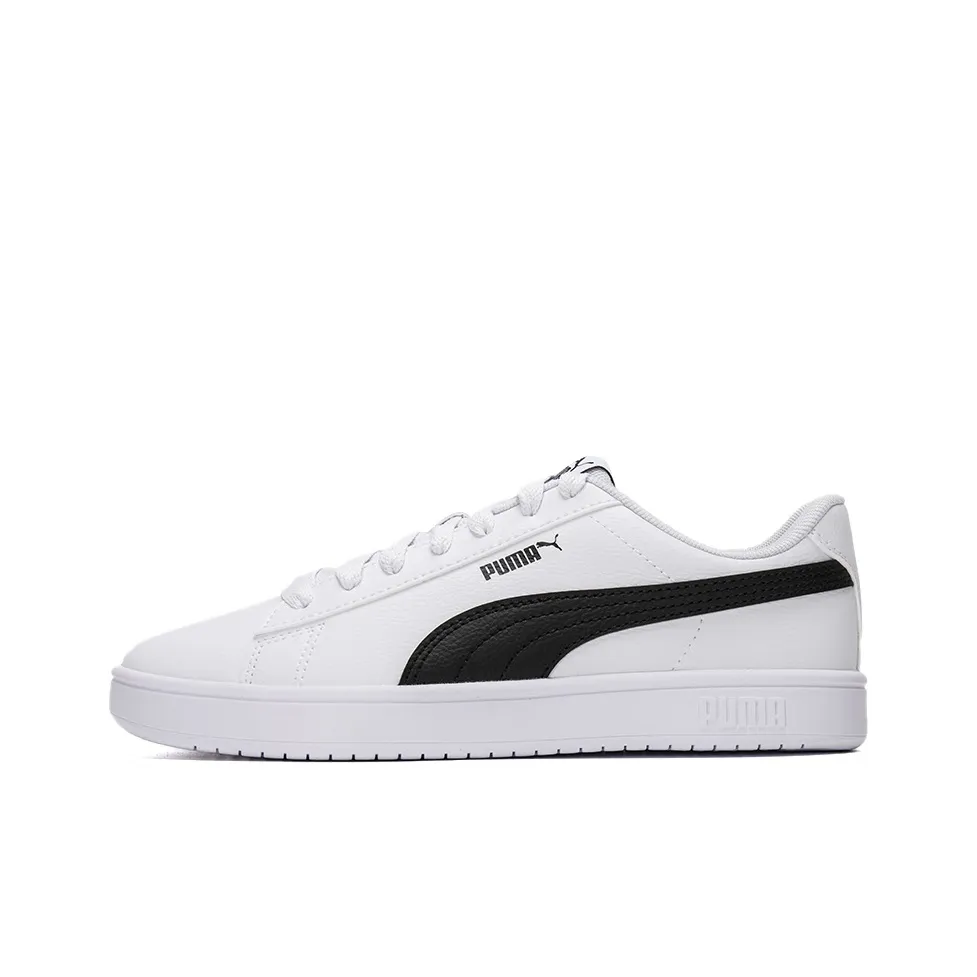 PUMA Rickie Classic Устойчивые к истиранию Низкие Кроссовки для скейтбординга Унисекс Белый Черный