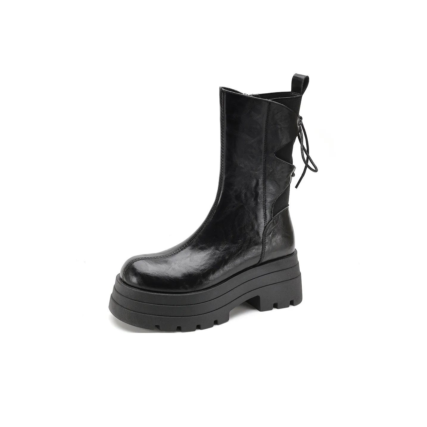 FOXER Ankle Boots High Heel Women's Black