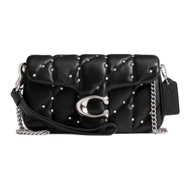 COACH Tabby Кожа Сумка через плечо Маленькая Женская Черная