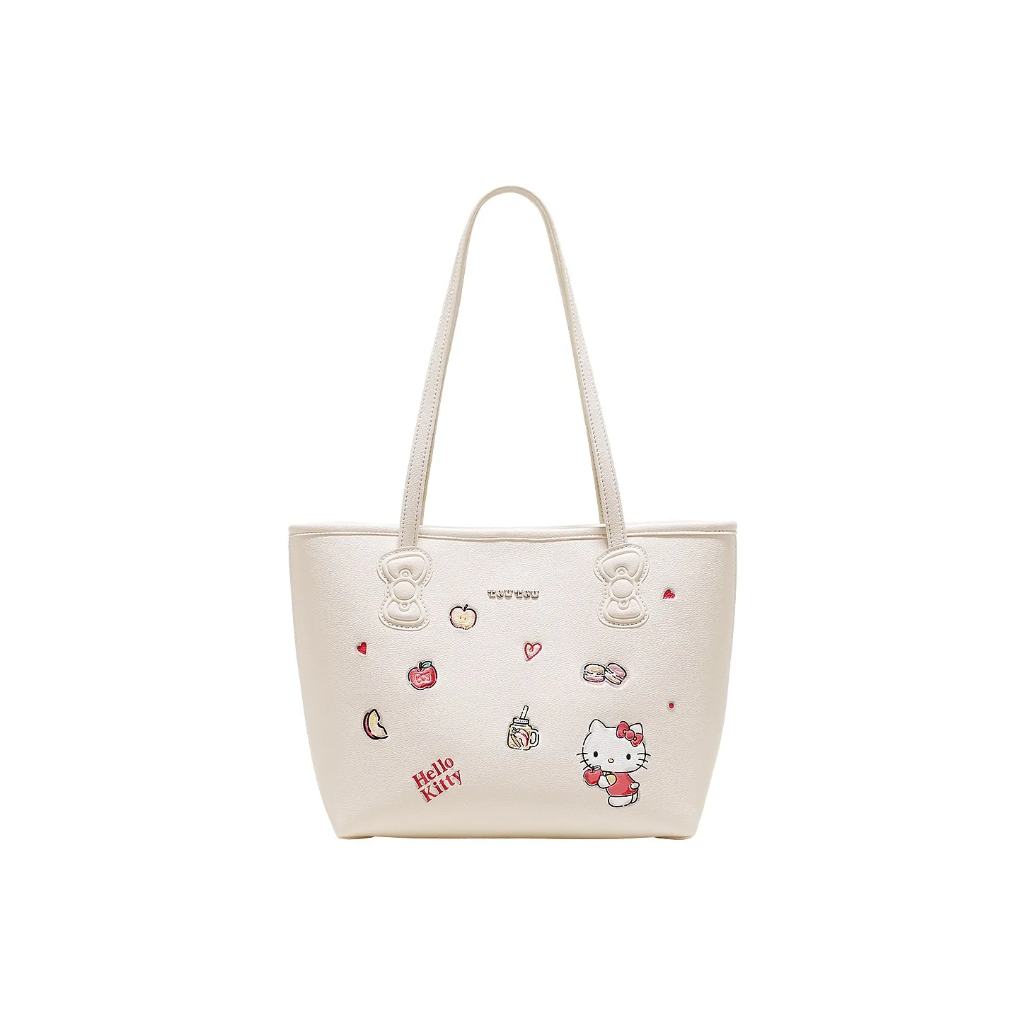 TOUTOU Hello Kitty Collaboration Hello Kitty Synthetic Leather Shoulder Bag Regular Women's Cream White