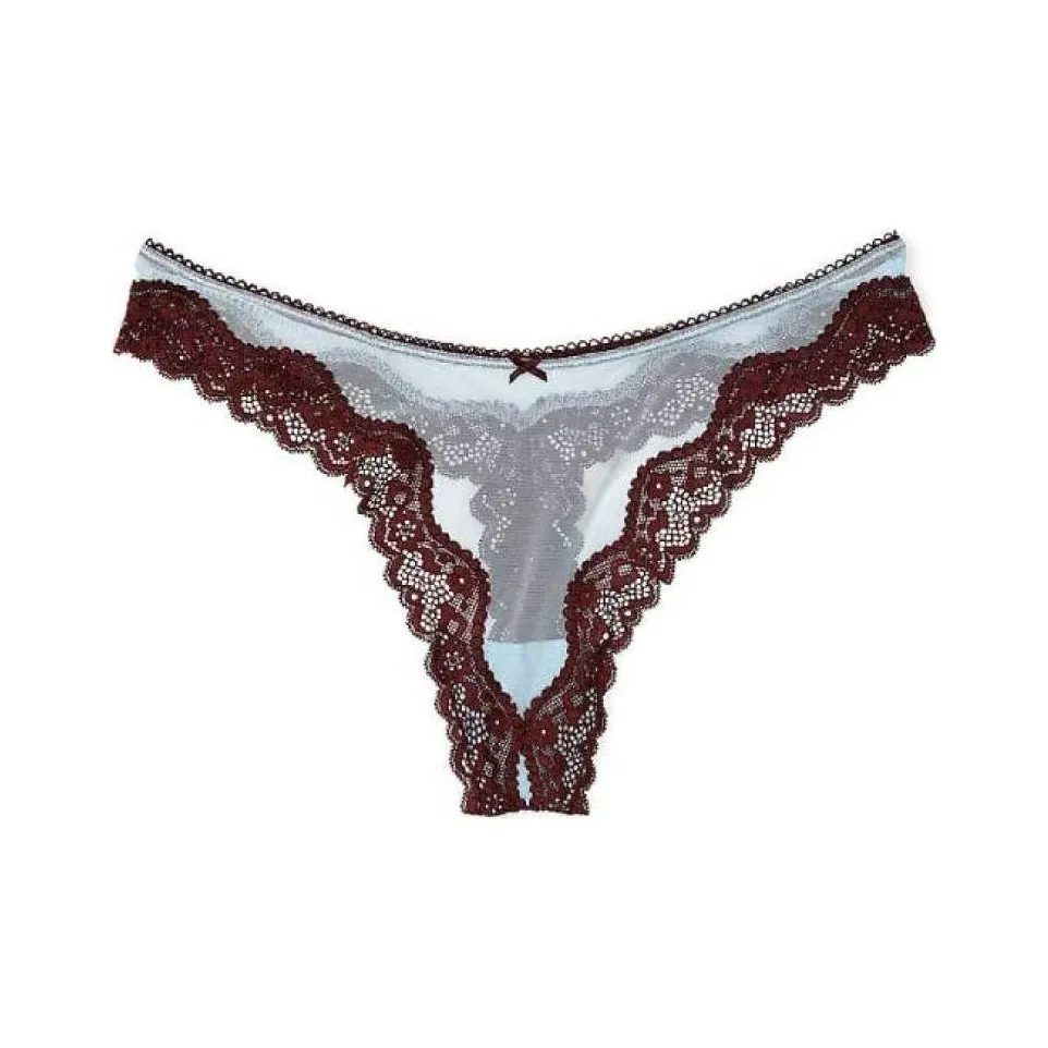 Victoria's Secret 24 BIG Show Коллекция TEASE Нижнее белье Женское 1 упаковка Светло-аква-синий Коричневый