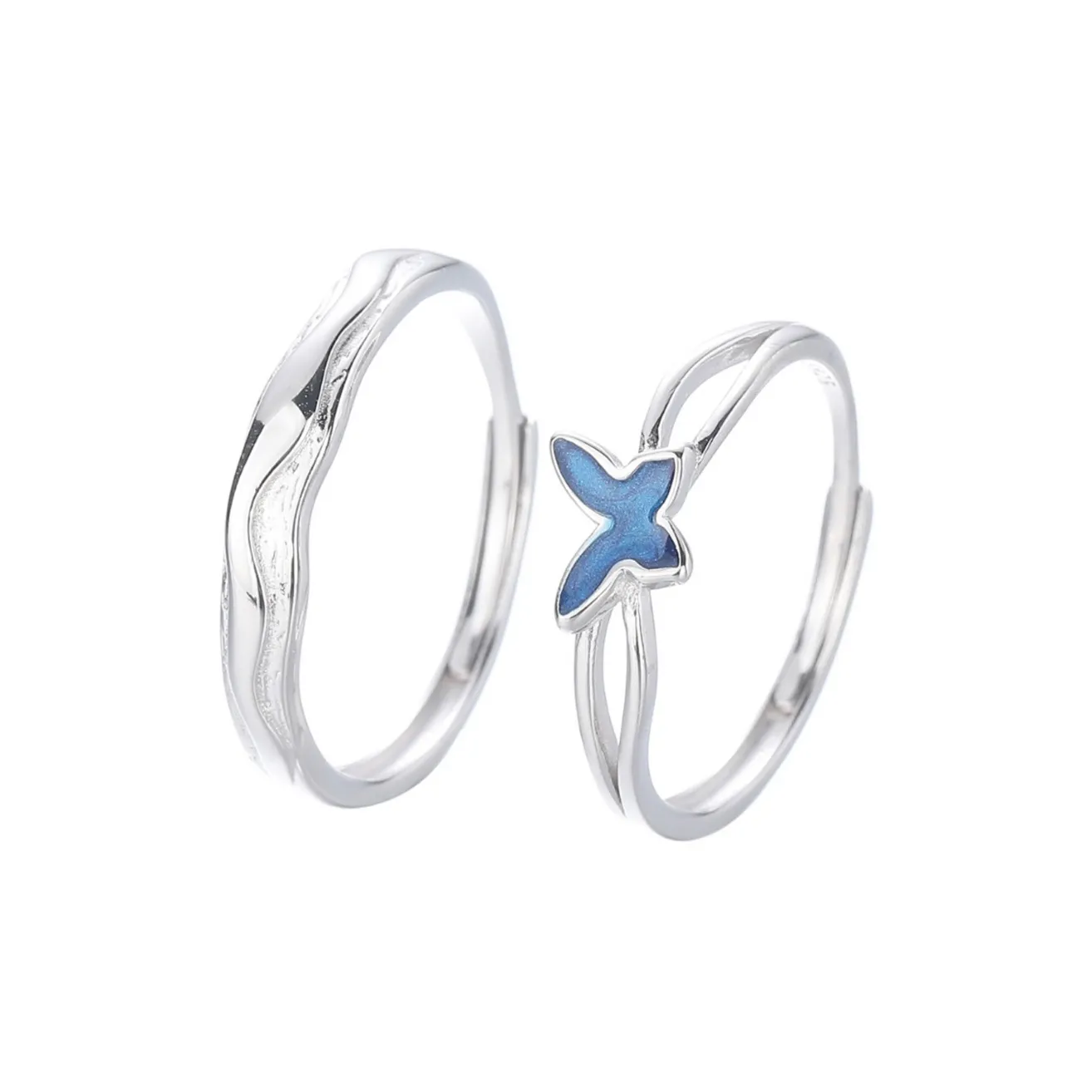 Lockstarfy 925 Sterling Silver Rings Unisex