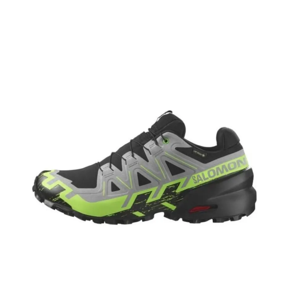 SALOMON Speedcross 6 Gore Tex Black Alloy Green Gecko