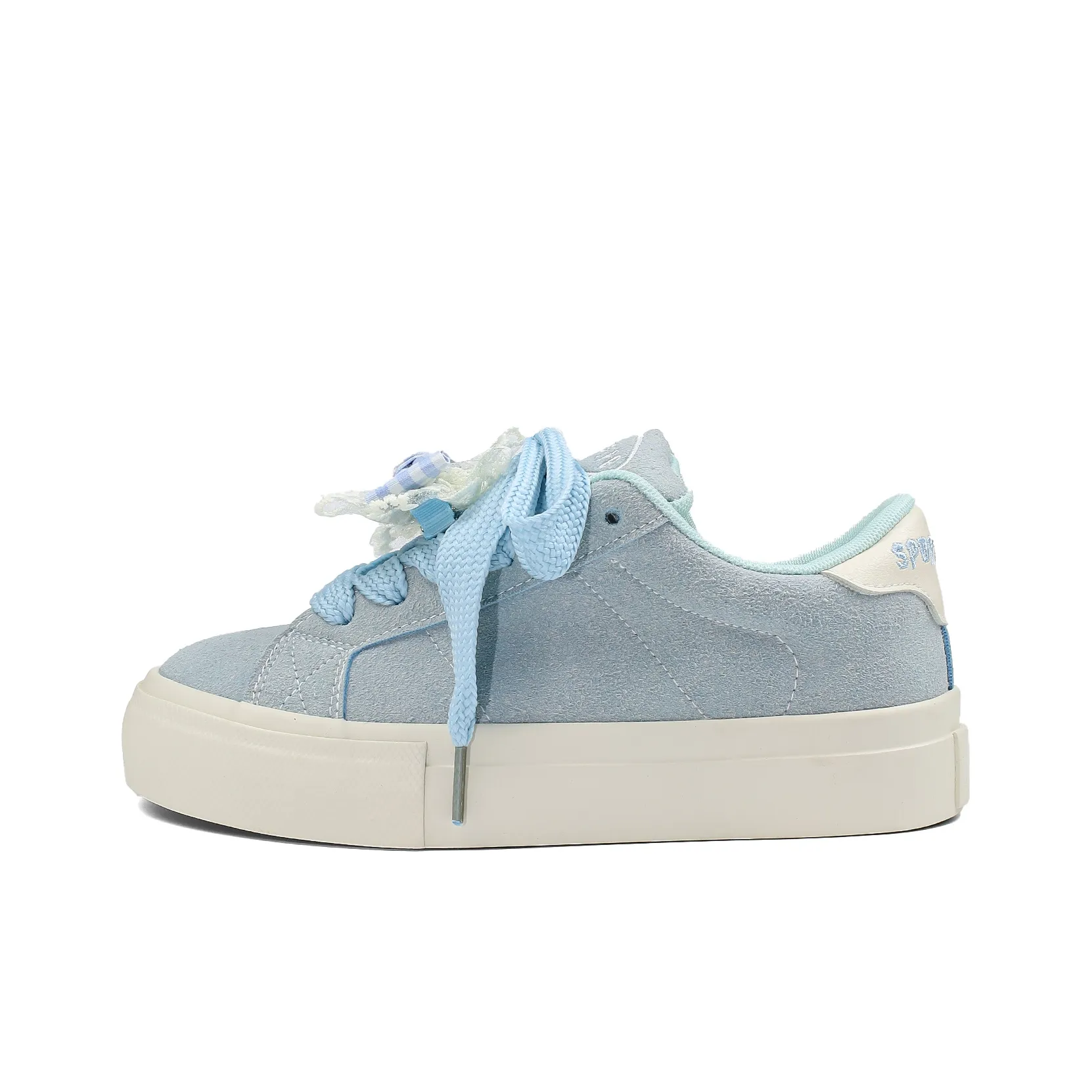 B10CROWN Slip-on Устойчивый к истиранию Дышащий Низкий топ Кроссовки для скейтбординга Женские Ледниково-голубой