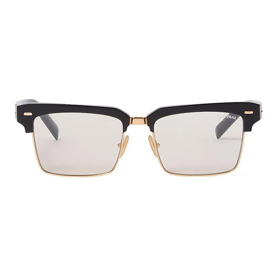 MIU MIU Ацетатные оправы для очков "Брови" Женские Черные