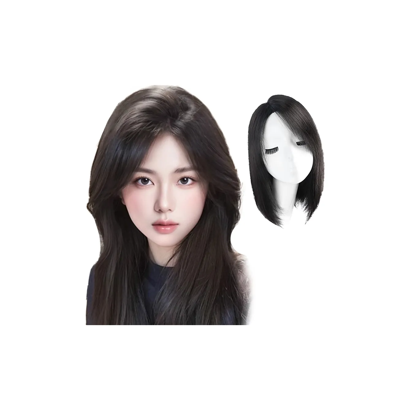 TIANKONGSHU Бесшовный Ручная Вязаная Модель Кружево Сетка Волосы GROWTH Наклейка Натуральный Мокко