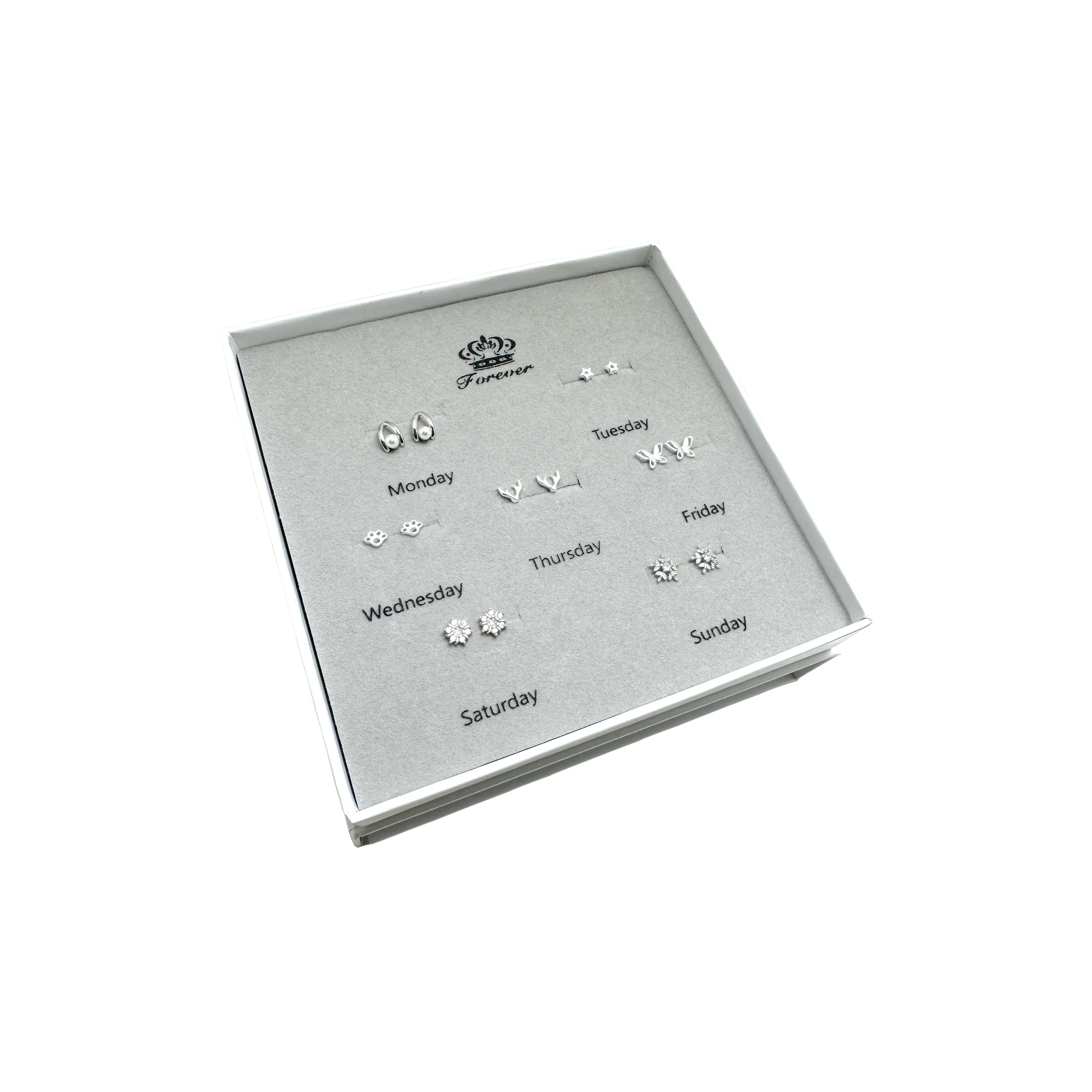 ERXI Сплав 925 пробы стерлинговое серебро серьги-гвоздики женские