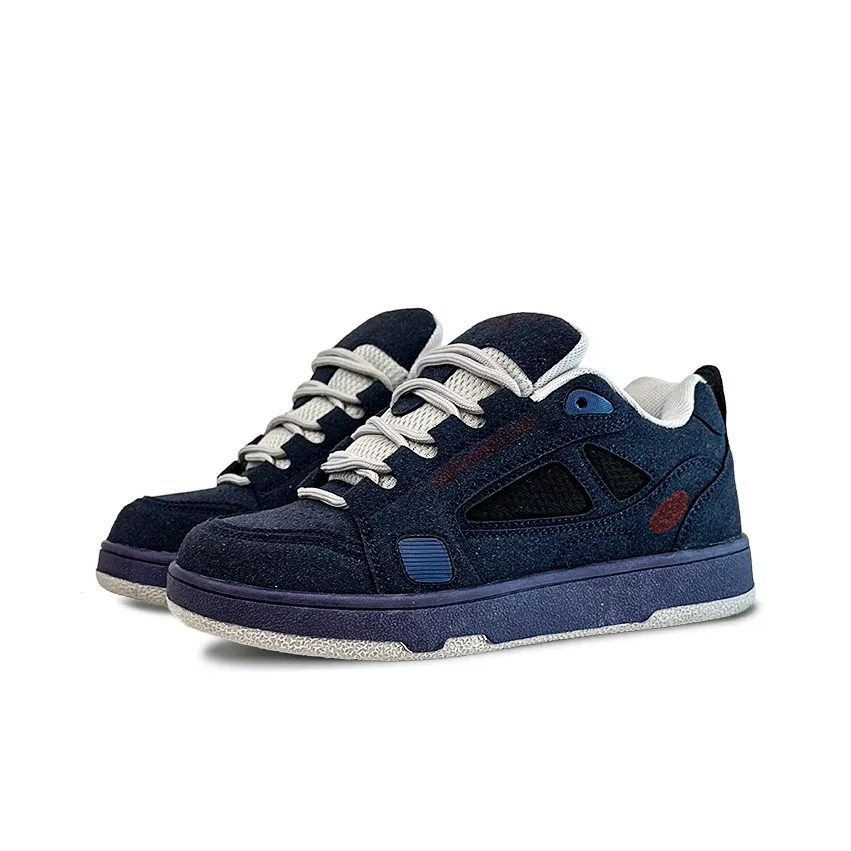 ZUIBANG Slip-resistant Abrasion-resistant Low-top Skateboard Shoes Unisex Dark Blue ZUIBANG Противоскользящие Аbrasion-resistant Низкие Кроссовки для скейтбординга Унисекс Темно-синий