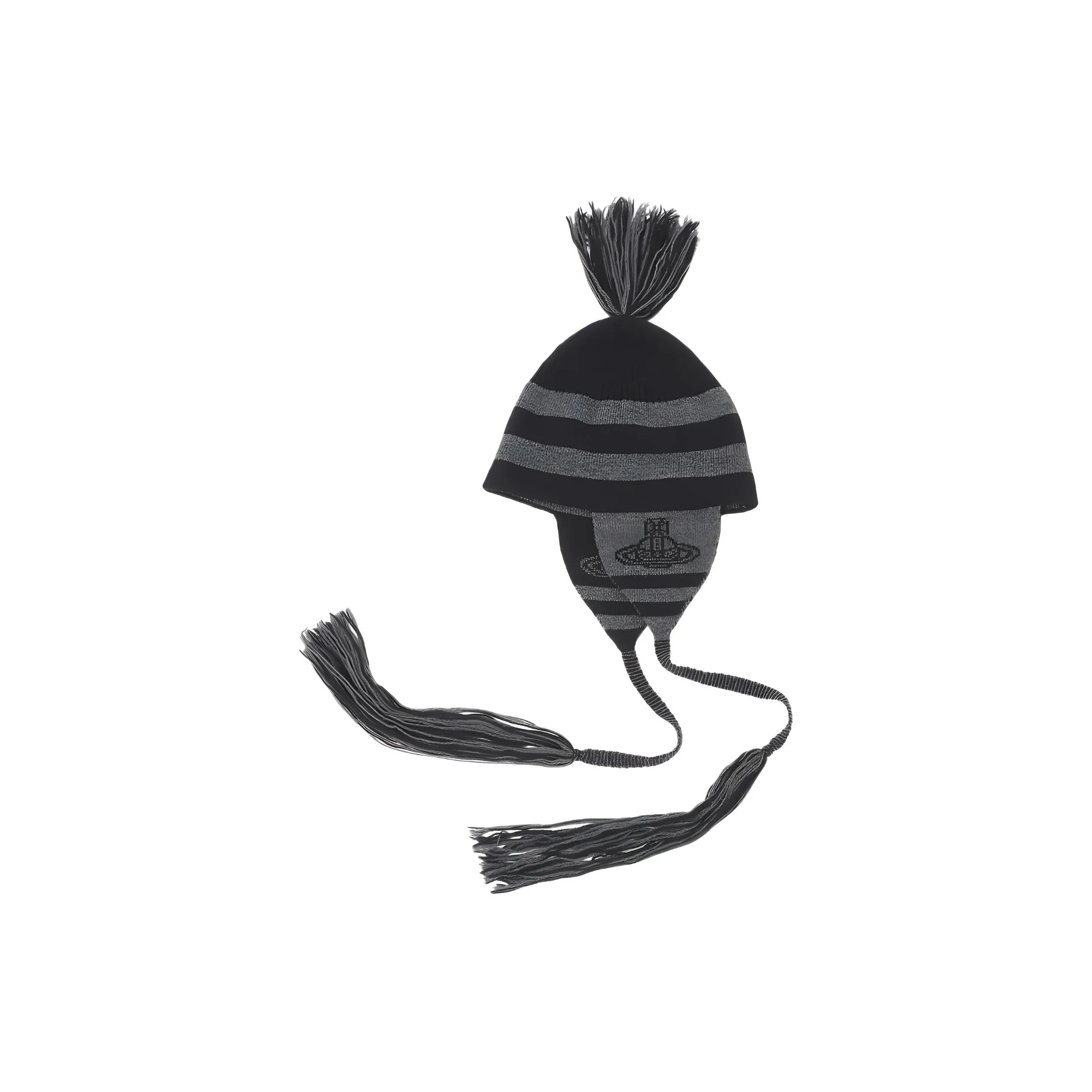 Vivienne Westwood Women's Black And Cream Wool Beanies Women's Black