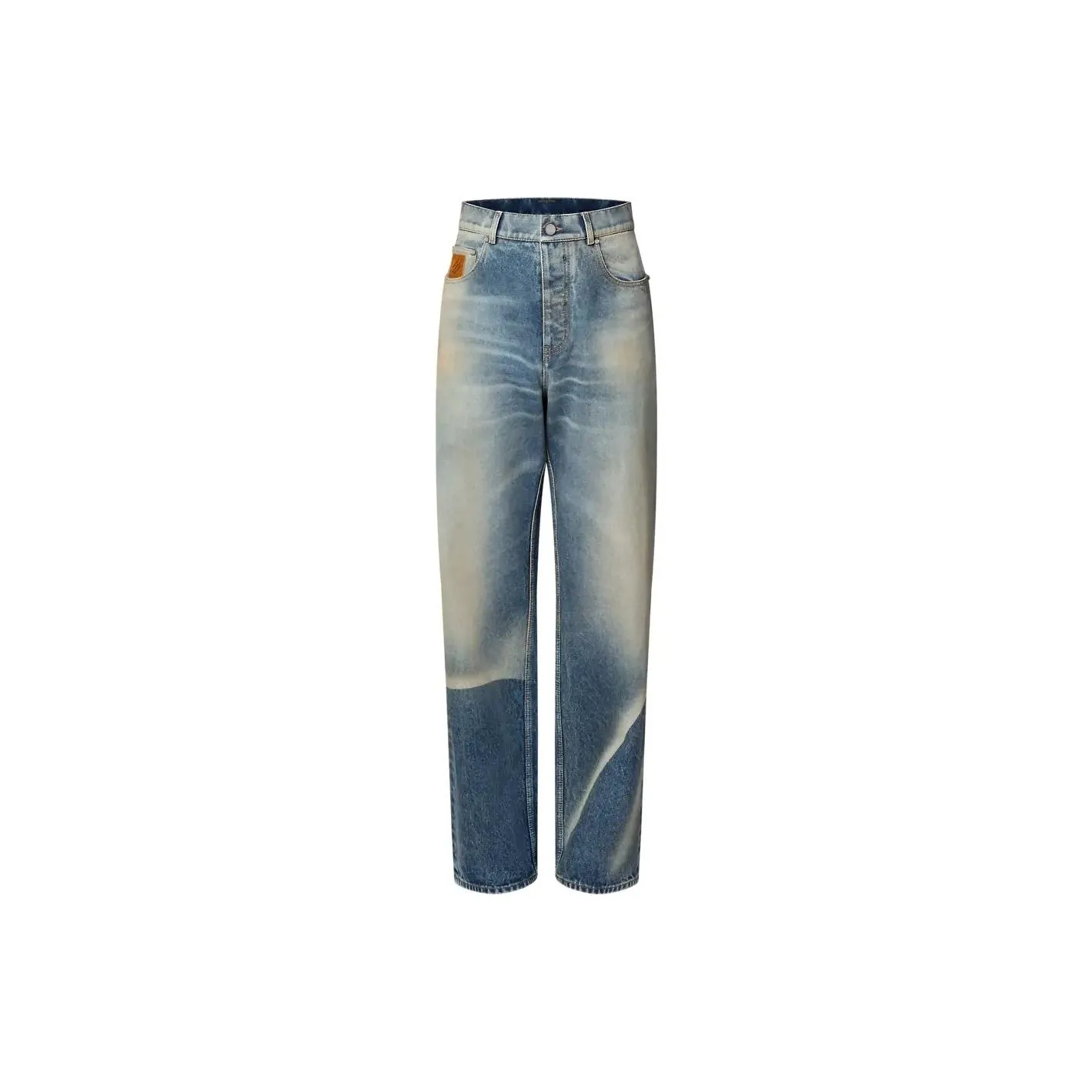 LOUIS VUITTON Sunfaded Effect Denim Skate Pants