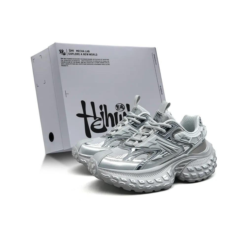 BLVCK PARIS Dark Night Series Низкий топ Толстая подошва Кроссовки Унисекс