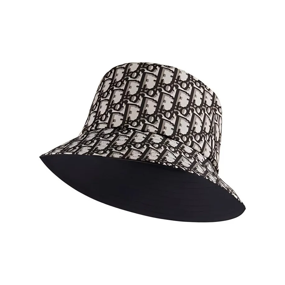 DIOR Reversible Teddy D Small Brim Bucket Hat Oblique