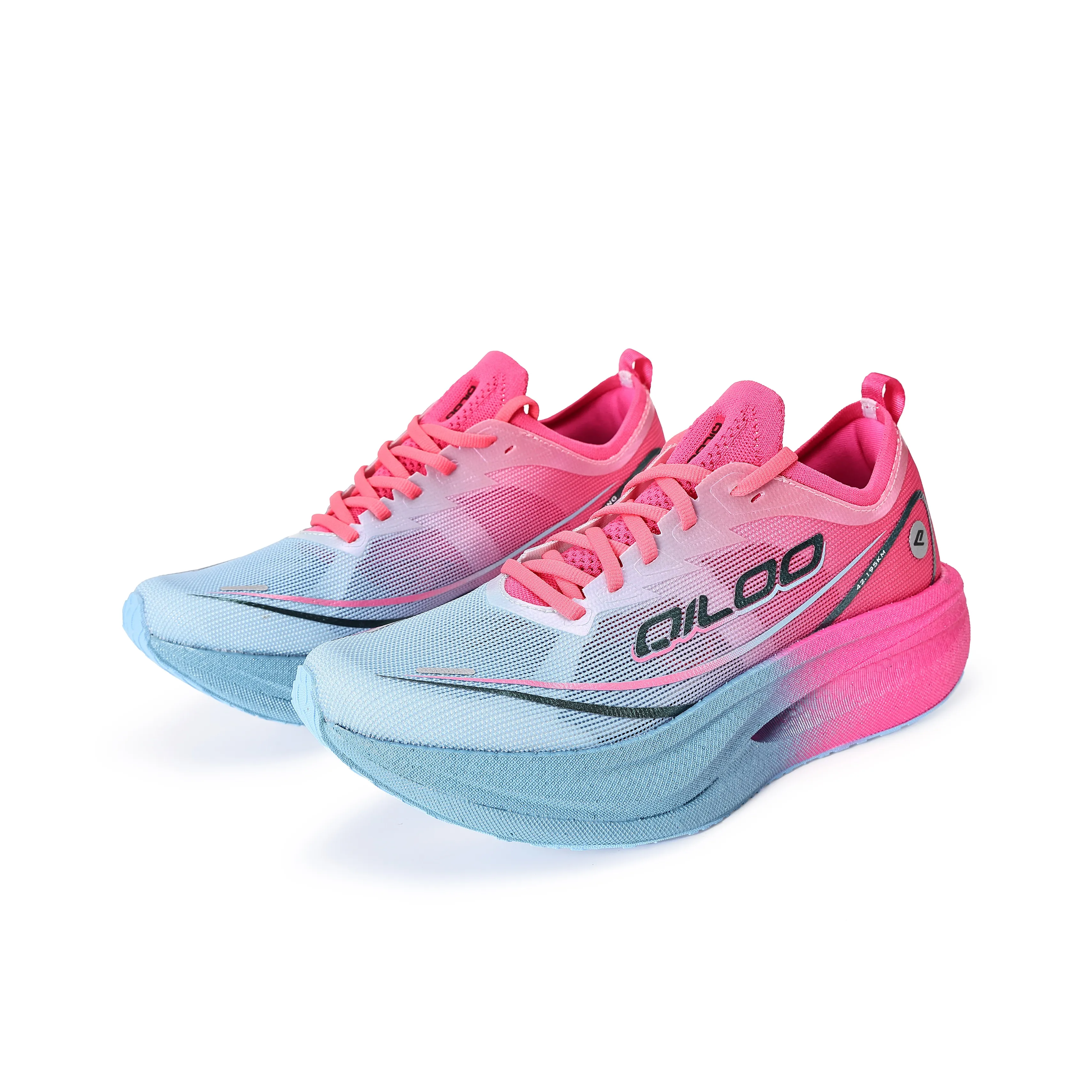 QILOO Slip-resistant Low Top Беговые кроссовки Унисекс Синий Розовый Foot RHYTHM