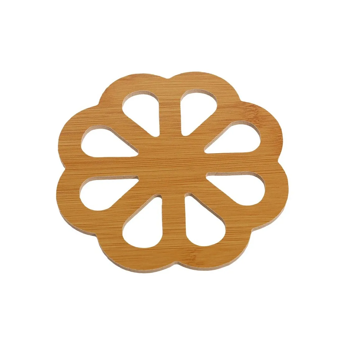 JOYTOUR Cork Wooden Cartoon Heat Resistant Placemat Slip Resistant Stove Mat Creative Cute Tea Cup Mat Coaster