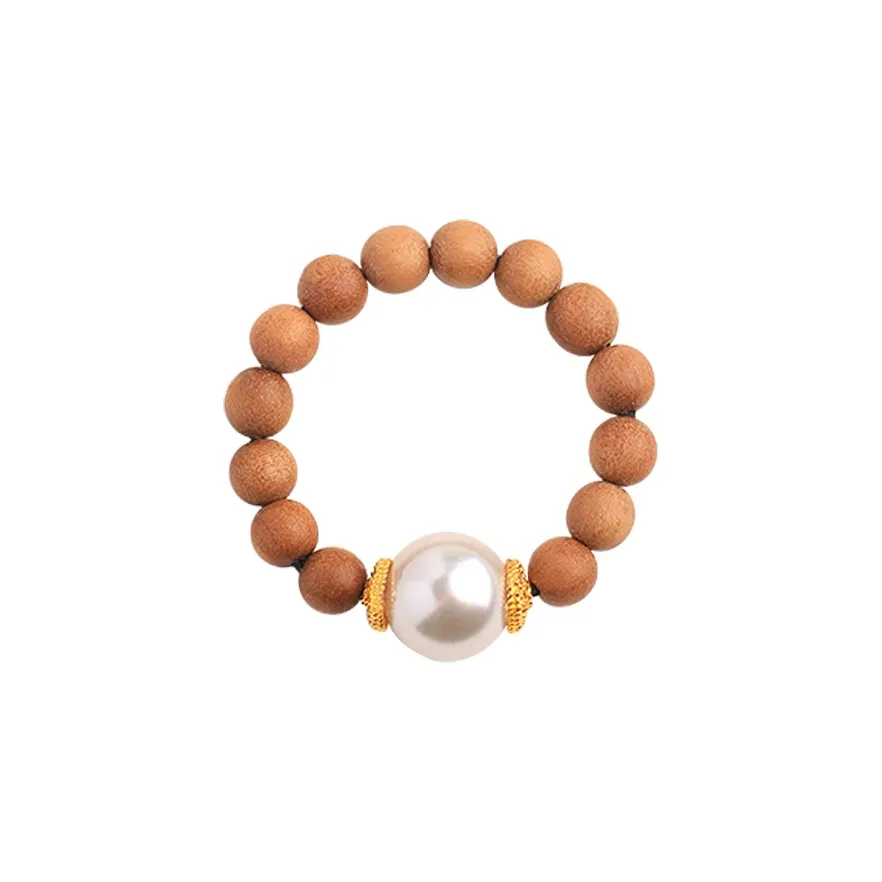Moon Seal Hundred Rivers Laoshan Sandalwood Rings Women's