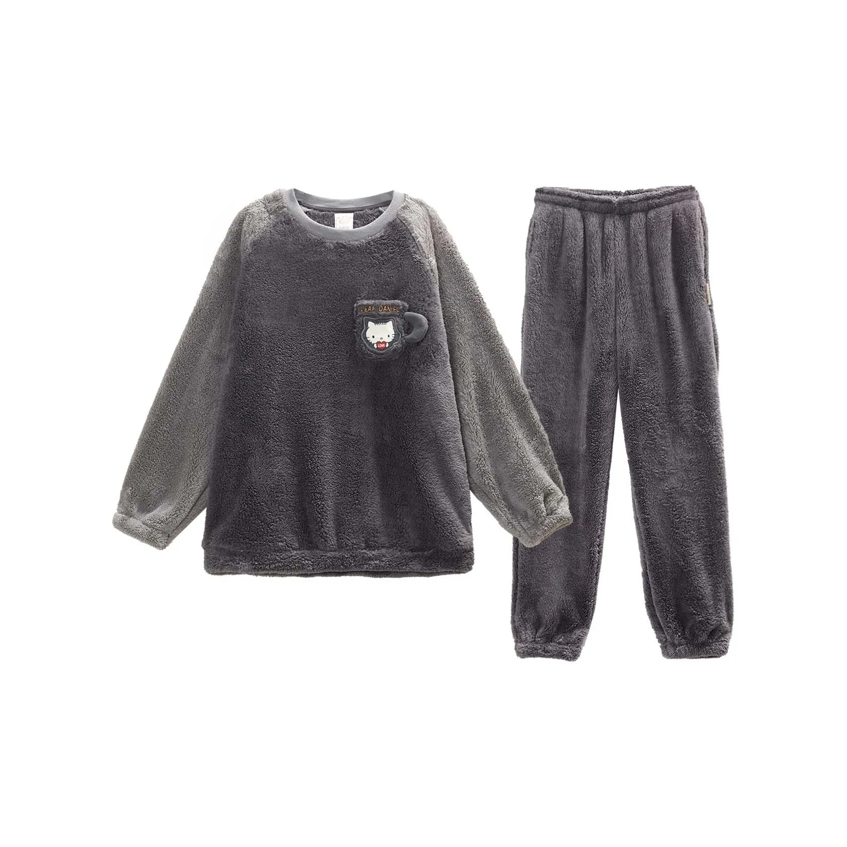 GUKOO x Sanrio Hello Kitty Пижамный комплект Мужской Mist Серый