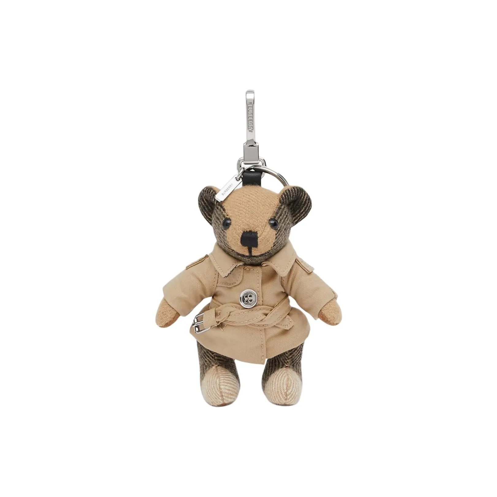 SAINT LAURENT Cassandre Key Ring In Smooth Leather