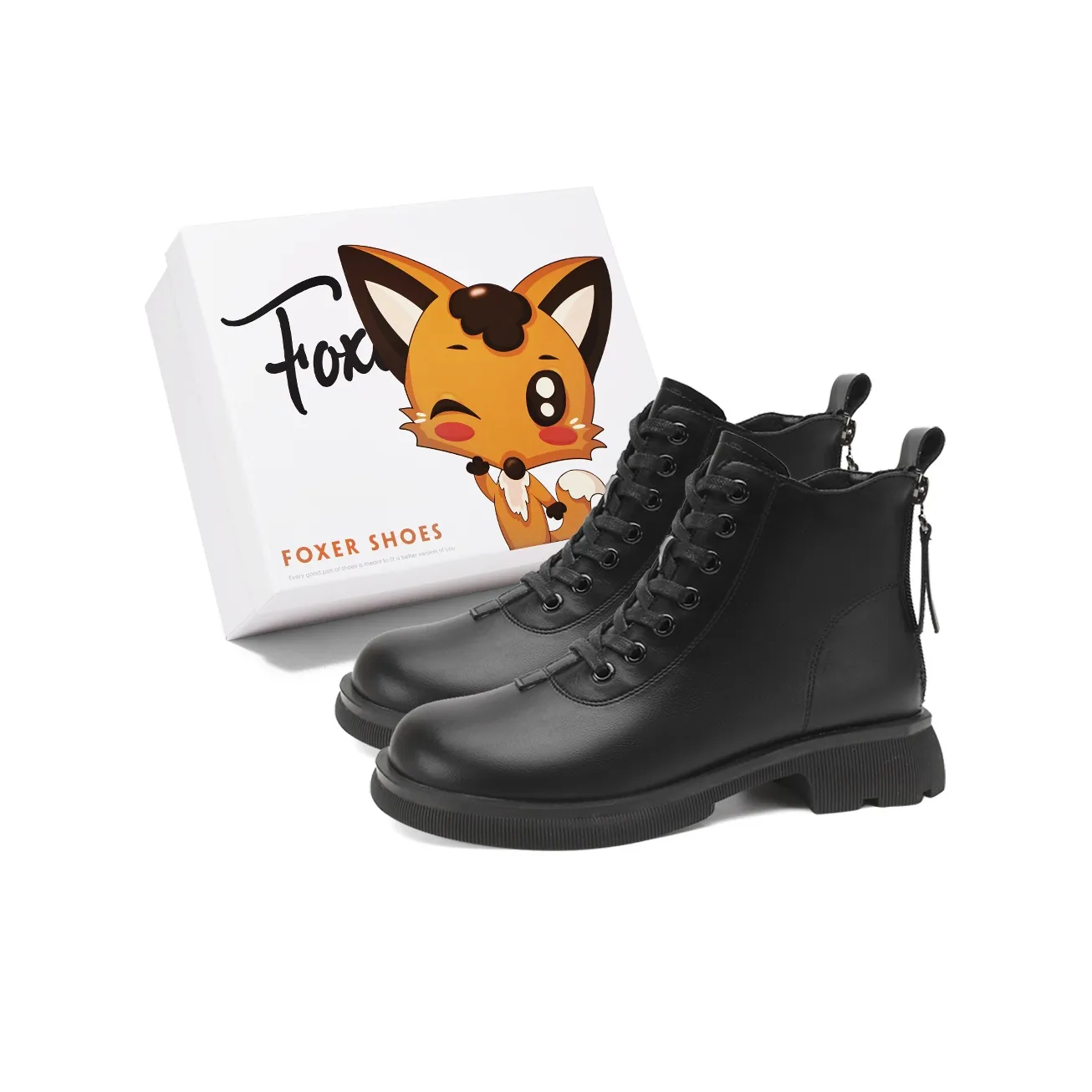 FOXER MID Голень Ботинки Мартин Boot 3,5 см Женские