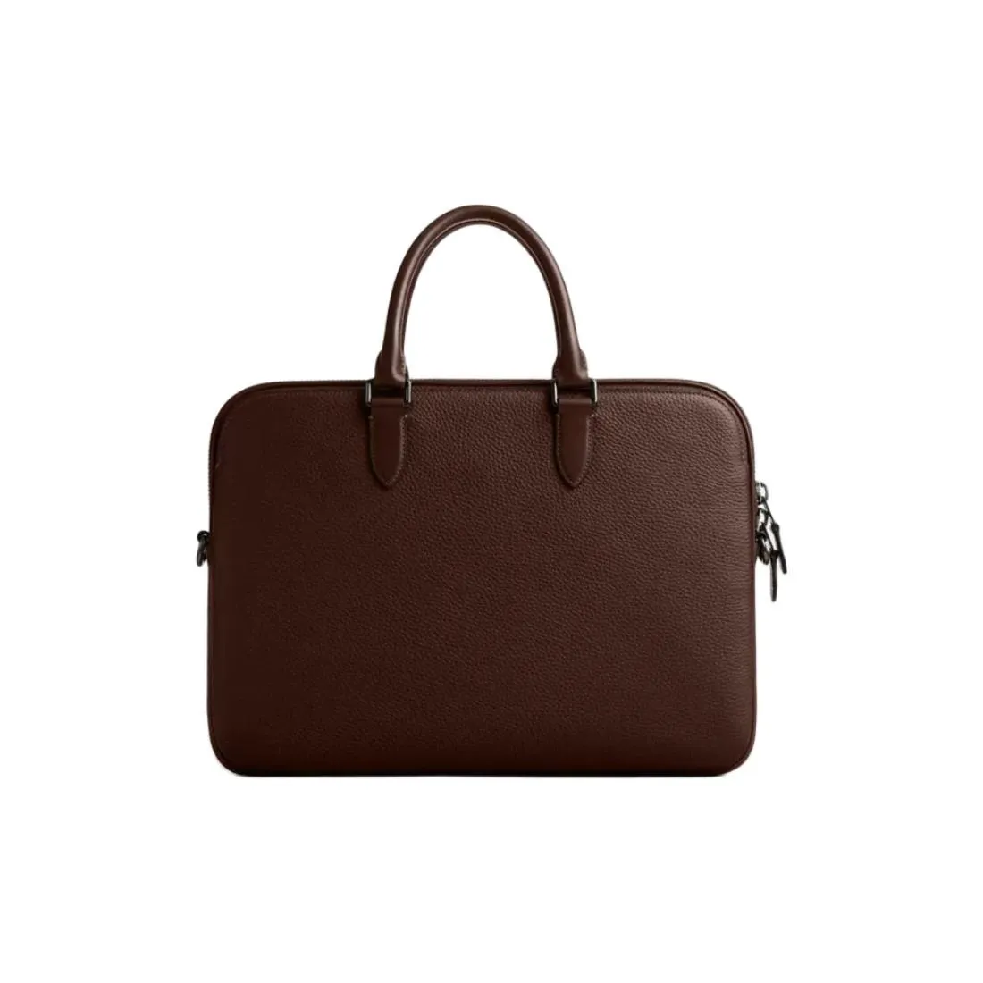COACH Gotham Leather Portable One Shoulder Crossbody Briefcase Tubas Men's Red Brown