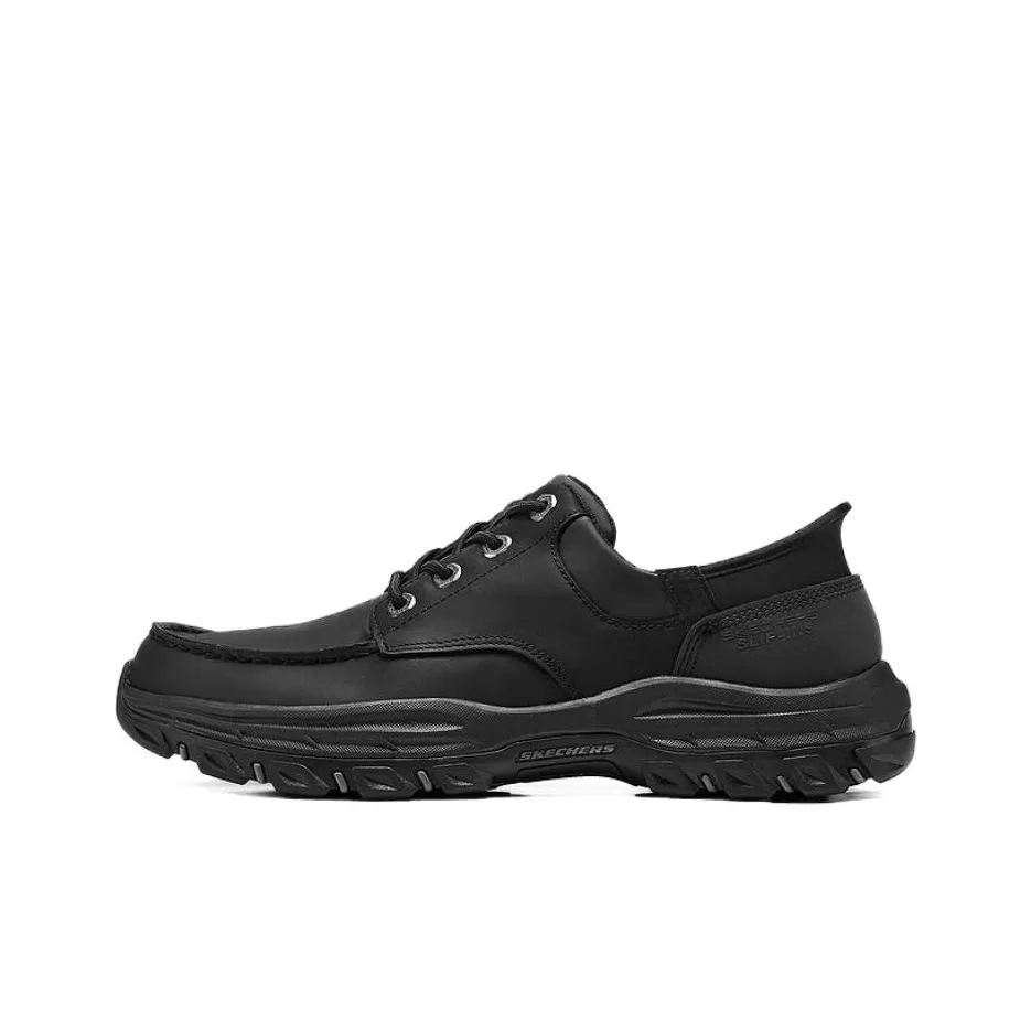 SKECHERS MENS USA Низкий Топ Casual Мужской Черный