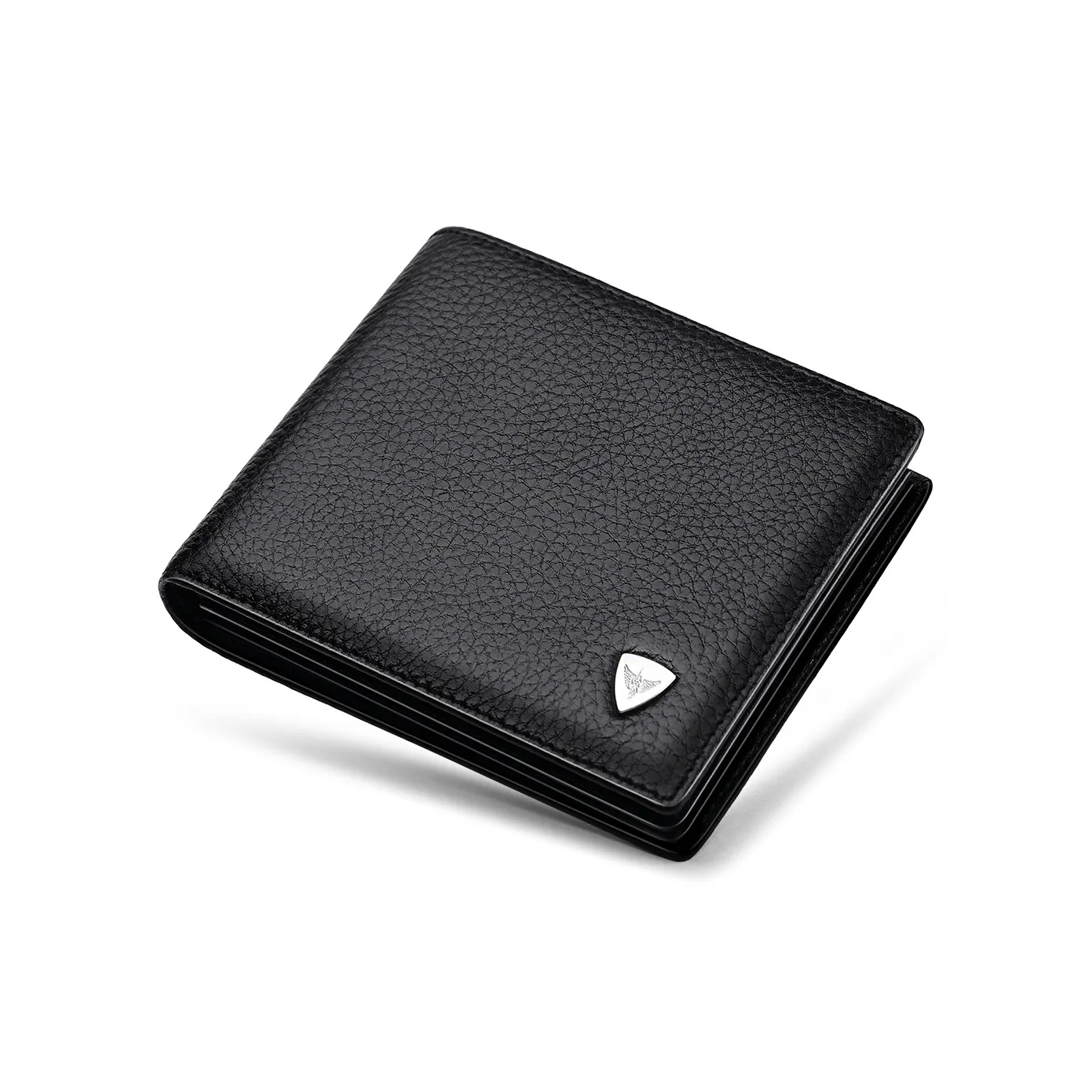 WilliamPOLO Кошелек из коровьей кожи многофункциональный чехол для водительских прав с несколькими слотами для карт стандартный мужской черный