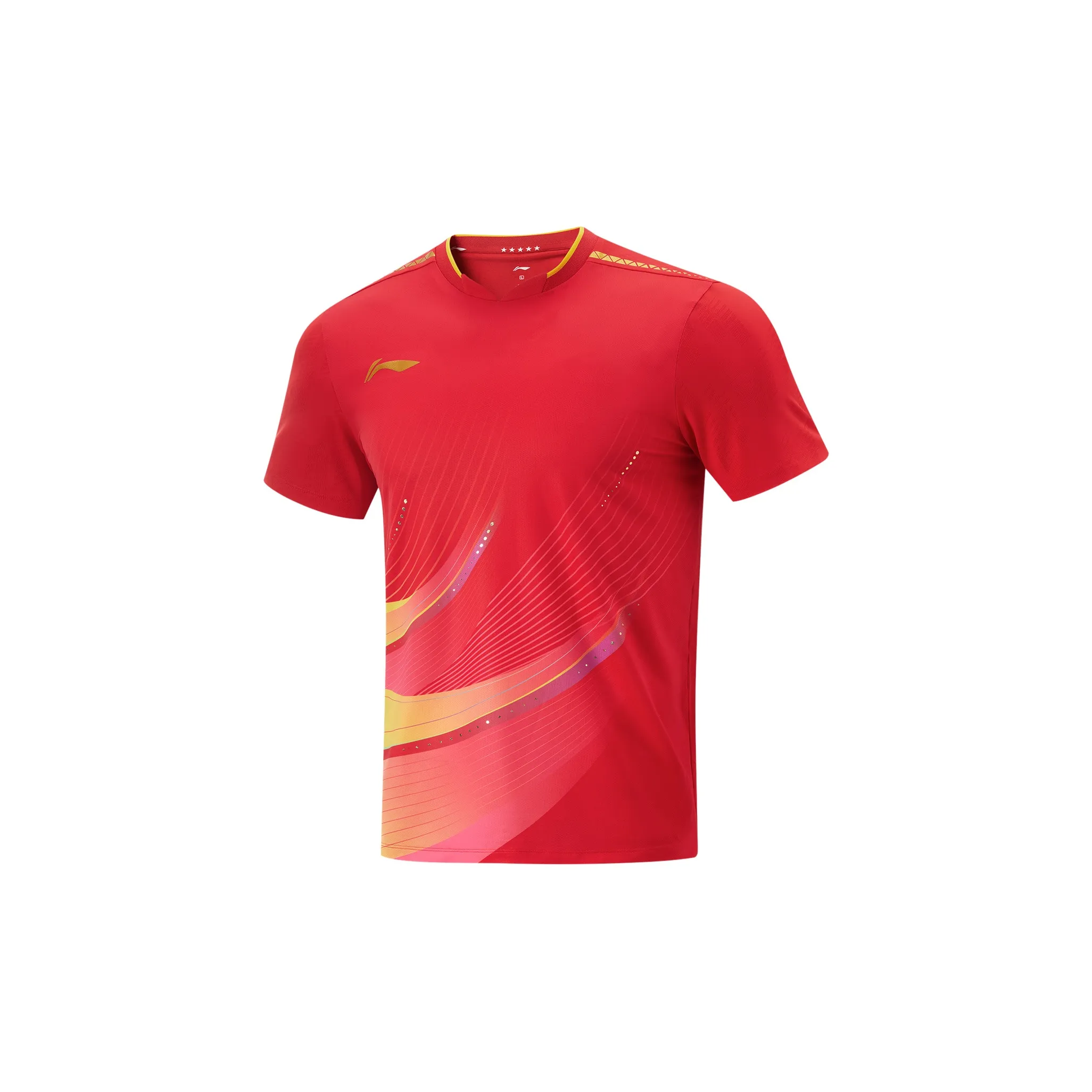 LINING Table Tennis Series Total Вишнево-красный Мужская одежда для настольного тенниса